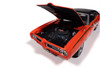 1969 Pontiac GTO Judge "Mecum Auctions", Carousel Red /Black Top - Auto World AMM1351 - 1/18 Scale Diecast Model Toy Car