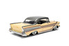 1957 Chevy Bel Air Hardtop, Glossy Beige/Gray - Jada Toys 36345 - 1/24 Scale Diecast Model Toy Car