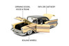1957 Chevy Bel Air Hardtop, Glossy Beige/Gray - Jada Toys 36345 - 1/24 Scale Diecast Model Toy Car