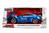 2009 Nissan GT-R (R35) Ben Sopra "Endless", Blue - Jada Toys 98647 - 1/24 Scale Diecast Model Toy Car