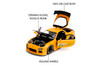 1993 Mazda RX-7 "HKS Power", Yellow Orange - Jada Toys 35957 - 1/24 Scale Diecast Model Toy Car