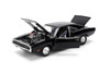 Dom's 1970 Dodge Charger R/T "F9", Black - Jada Toys 35424 - 1/24 Scale Diecast Model Toy Car