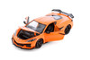 2023 Chevy Corvette Z06 Hardtop, Orange - Welly 24120WOR - 1/24 Scale Diecast Model Toy Car