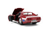 1969 Chevy Corvette Stingray ZL-1 Hardtop, Candy Red w/White & Blue Stripes - Jada Toys 35488 - 1/24 Scale Diecast Model Toy Car