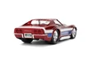 1969 Chevy Corvette Stingray ZL-1 Hardtop, Candy Red w/White & Blue Stripes - Jada Toys 35488 - 1/24 Scale Diecast Model Toy Car