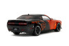 2015 Dodge Challenger SRT Hellcat Redeye Widebody w/Display Base, Orange/Black - Jada Toys 35722 - 1/18 Scale Diecast Model Toy Car