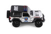 2018 Jeep Wrangler Rubicon Police 2 Pack, Black/Silver - Kinsmart 5412DP-5412DPR - 1/34 Scale Diecast Model Toy Cars