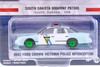 GREEN MACHINE 1992 Ford Crown Victoria Police Interceptor, Blue - Greenlight 43000B - 1/64 scale Diecast Car