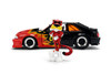 1989 Ford Mustang GT w/Chester Cheetah Figure, Cheetos Flamin' Hot - Jada Toys 36255 - 1/24 Scale Diecast Model Toy Car