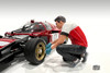 Race Crew Figure #5, Red/White - Showcasts AD-19005 - 1/18 Scale Figurine - Diorama Accessory