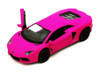 Lamborghini Aventador LP700-4, Hot Pink - Kinsmart 5370D - 1/38 scale Diecast Model Toy Car