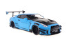 2023 Nissan GT-R (R35) Liberty Walk Body Kit 2.0, Baby Blue w/Black Hood - Solido S1805817 - 1/18 Scale Diecast Model Toy Car