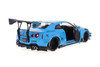 2023 Nissan GT-R (R35) Liberty Walk Body Kit 2.0, Baby Blue w/Black Hood - Solido S1805817 - 1/18 Scale Diecast Model Toy Car