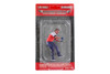 Race Crew Figure #6, Red/White - Showcasts AD-19006 - 1/18 Scale Figurine - Diorama Accessory