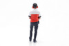 Race Crew Figure #3, Red/White - Showcasts AD-19003 - 1/18 Scale Figurine - Diorama Accessory