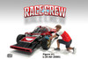 Race Crew Figure #1, Red/White - Showcasts AD-25001 - 1/24 Scale Figurine - Diorama Accessory