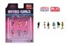 Metro Girls 6 pc. Figure Set - American Diorama AD-2408MJ - 1/64 Scale Figurine - Diorama Accessory