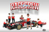 Race Crew Figure #2, Red/White - Showcasts AD-25002 - 1/24 Scale Figurine - Diorama Accessory