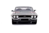 1972 Plymouth GTX Hardtop, Gray w/Red Stripe - Jada Toys 30530 - 1/24 Scale Diecast Model Toy Car