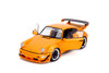 2016 Porsche RWB Body Kit Hibiki w/Display Base, Glossy Orange - Jada Toys 36383 - 1/18 Scale Diecast Model Toy Car