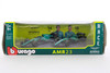 2023 Aston Martin AMR23 Team 2-Pack, Green - Bburago R-23540 - 1/43 Scale Diecast Model Toy Car