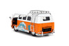 1961 Volkswagen Bus w/Stitch Figure, Orange/White - Jada Toys 36340 - 1/24 Scale Diecast Model Toy Car