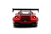 Nissan GT-R (R35) w/Liberty Walk Body Kit 2.0 & Display Base, Candy Red - Jada Toys 36465 - 1/18 Scale Diecast Model Toy Car