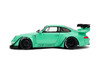 Porsche RWB Body Kit Kei Kishi w/Display Base, Glossy Teal Green - Jada Toys 36463 - 1/18 Scale Diecast Model Toy Car