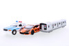 3-Pack Variety - Boston Police Car, Lambo Revuelto, MTA Train - R-23580 - 5 Inch Scale Diecast Model Replica