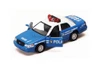 Ford Crown Victoria Police Interceptor, Blue - Kinsmart 5327/3D - 1/42 scale Diecast Model Toy Car