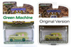 GREEN MACHINE 1939 Chevy Panel Truck Ambulance, Green - Greenlight 61030A/48 - 1/64 Scale Diecast Model Toy Car