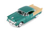 Box of 4 1955 Chevy Bel Air Hardtop, Green/Beige - Showcasts 77229GND - 1/24 Scale Diecast Model Toy Cars
