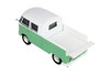 Volkswagen Type 2 (T1) Double Cab Pickup, Green/White - Showcasts 71343GN - 1/24 Scale Diecast Model Toy Car