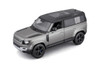 2022 Land Rover Defender 110, Silver - Bburago 18-21101SV - 1/24 Scale Diecast Model Toy Car