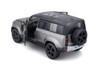 2022 Land Rover Defender 110, Silver - Bburago 18-21101SV - 1/24 Scale Diecast Model Toy Car