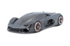 Lamborghini Terzo Millennio Hardtop, Dark Gray/Black Top - Bburago 18-21094GY - 1/24 Scale Diecast Model Toy Car
