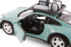 Porsche 911 Rallye w/Roof Rack, Light Blue - Kinsmart 5481D - 1/36 Scale Diecast Model Toy Car