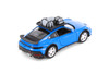 Porsche 911 Rallye w/Roof Rack, Blue - Kinsmart 5481D - 1/36 Scale Diecast Model Toy Car