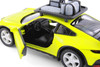 Porsche 911 Rallye w/Roof Rack, Yellow - Kinsmart 5481D - 1/36 Scale Diecast Model Toy Car