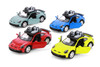 Porsche 911 Rallye w/Roof Rack 4-Pack, ASSTD - Kinsmart 5481D - 1/36 Scale Diecast Model Toy Cars