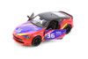Nissan Fairlady Z Customized Livery Edition, Orange/Purple - Kinsmart 5443DF - 1/36 Scale Diecast Model Car