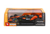 2024 McLaren MCL38 F1 Team w/Driver, #4 Lando Norris - Bburago 18-28033/4A - 1/24 Scale Diecast Model Toy Car