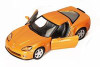 2007 Chevy Corvette Z06, Orange - Kinsmart 5320D - 1/36 Diecast Car (Brand New, but NOT IN BOX)