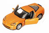 2007 Chevy Corvette Z06, Orange - Kinsmart 5320D - 1/36 Diecast Car (Brand New, but NOT IN BOX)