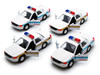 Box of 12 Chicago Police/Illinois State Police, White - Showcasts 9985CG/IL - 5" Scale Diecast Model Toy Cars