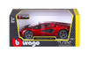 Lamborghini Countach LPI 800-4, Red - Bburago 18-21102R - 1/24 Scale Diecast Model Toy Car