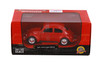 1973 Volkswagen Beetle Hardtop, Red - Showcasts 38926R - 1/24 Scale Diecast Model Toy Car