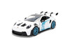 Porsche 911 GT3 RS (992) #12, White w/Black Top - Jada Toys 36494 - 1/24 Scale Diecast Model Toy Car