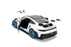 Porsche 911 GT3 RS (992) #12, White w/Black Top - Jada Toys 36494 - 1/24 Scale Diecast Model Toy Car