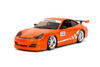 Porsche Carrera 911 GT3 RS (996) #008 "Bridgestone", Orange - Jada Toys 35138 - 1/24 Scale Diecast Model Toy Car